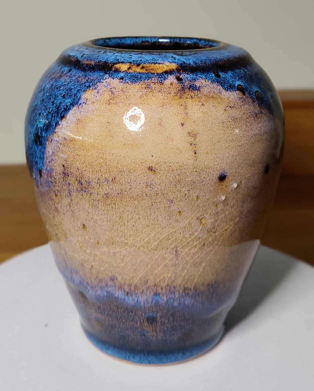 Vase bleu de fer
