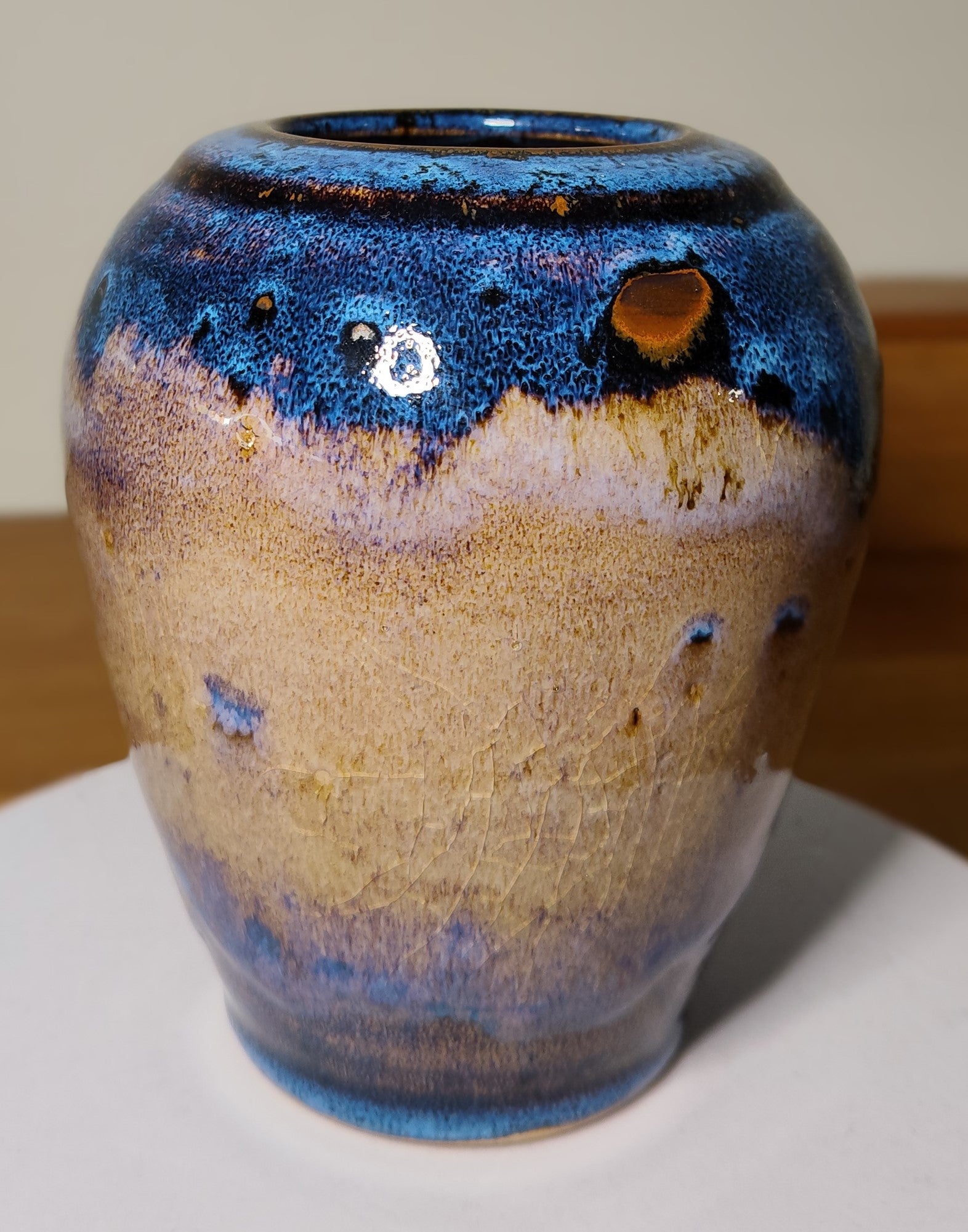 Vase bleu de fer