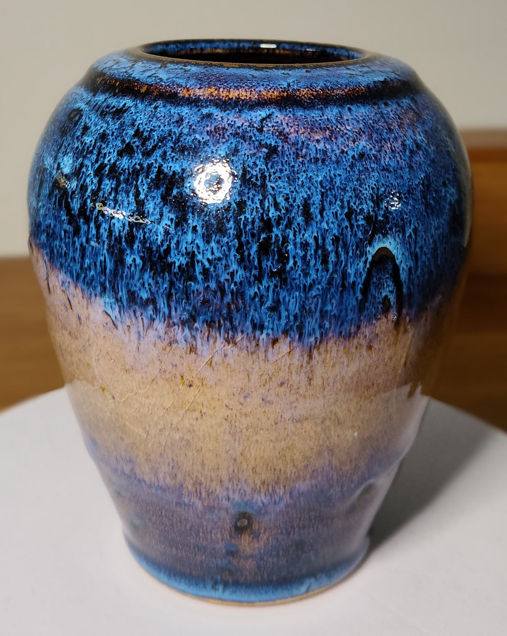 Vase bleu de fer