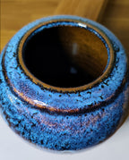 Vase bleu de fer