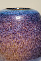 Vase émail bleu de fer