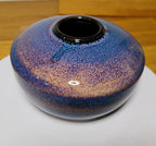 Vase émail bleu de fer