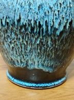 Vase émail bleu de fer