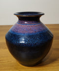 Vase émail bleu de fer