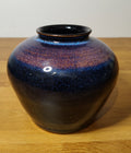 Vase émail bleu de fer