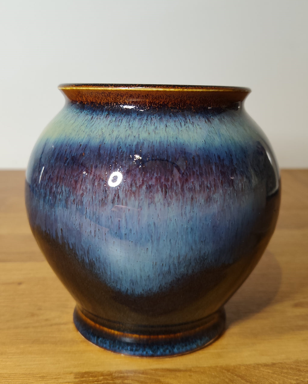 Vase émail cristallin