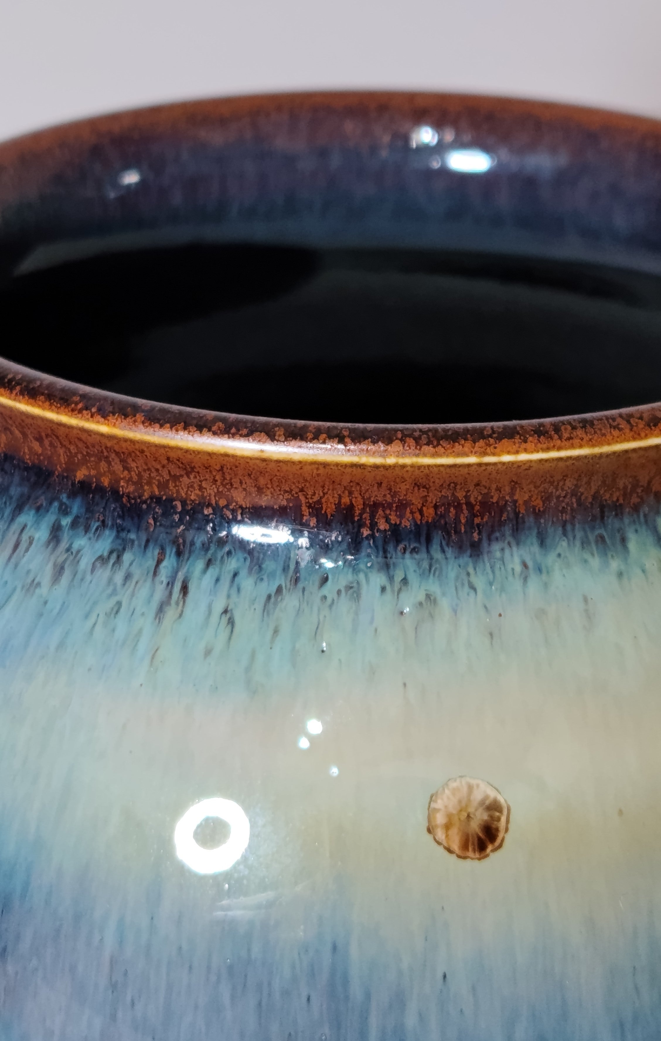 Vase émail cristallin